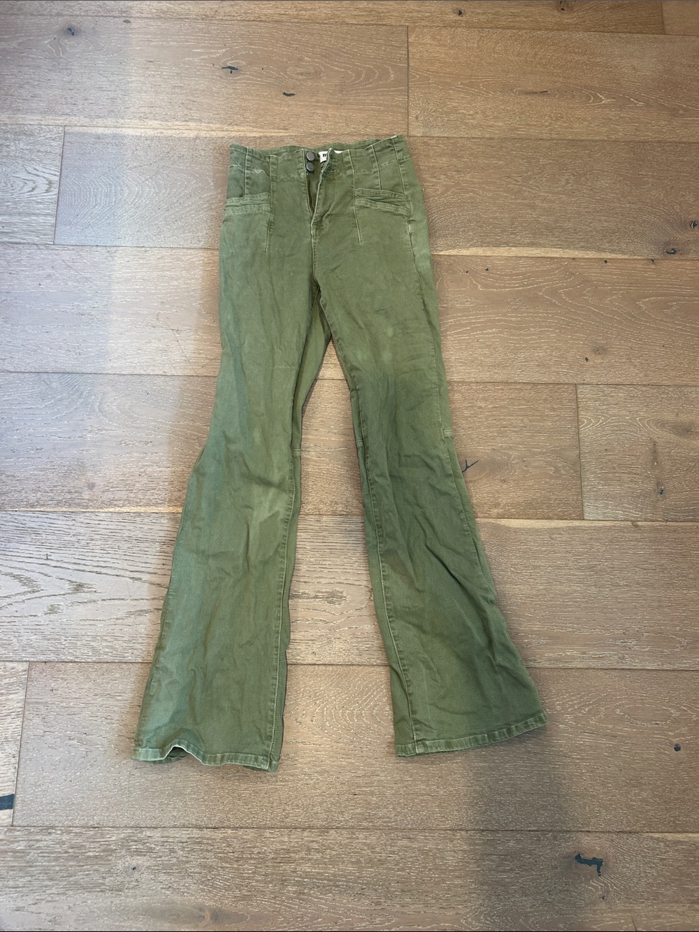 Women’s Olive Green Boot Cut Pants